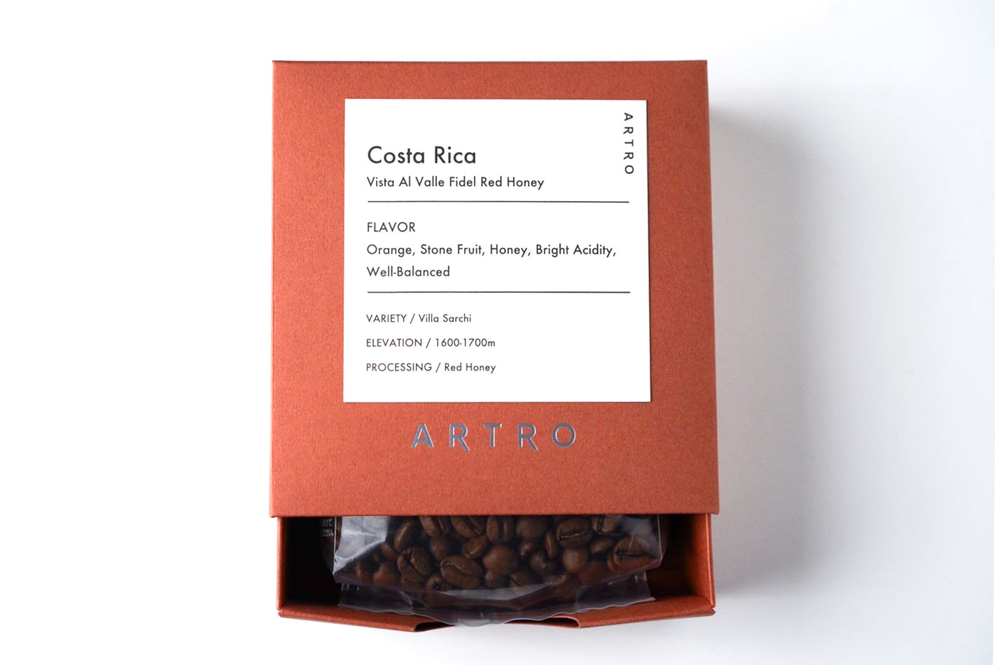 Costa Rica Vista Al Valle Fidel Red Honey ARTRO COFFEE Beans 200g