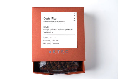 Costa Rica Vista Al Valle Fidel Red Honey ARTRO COFFEE Beans 200g